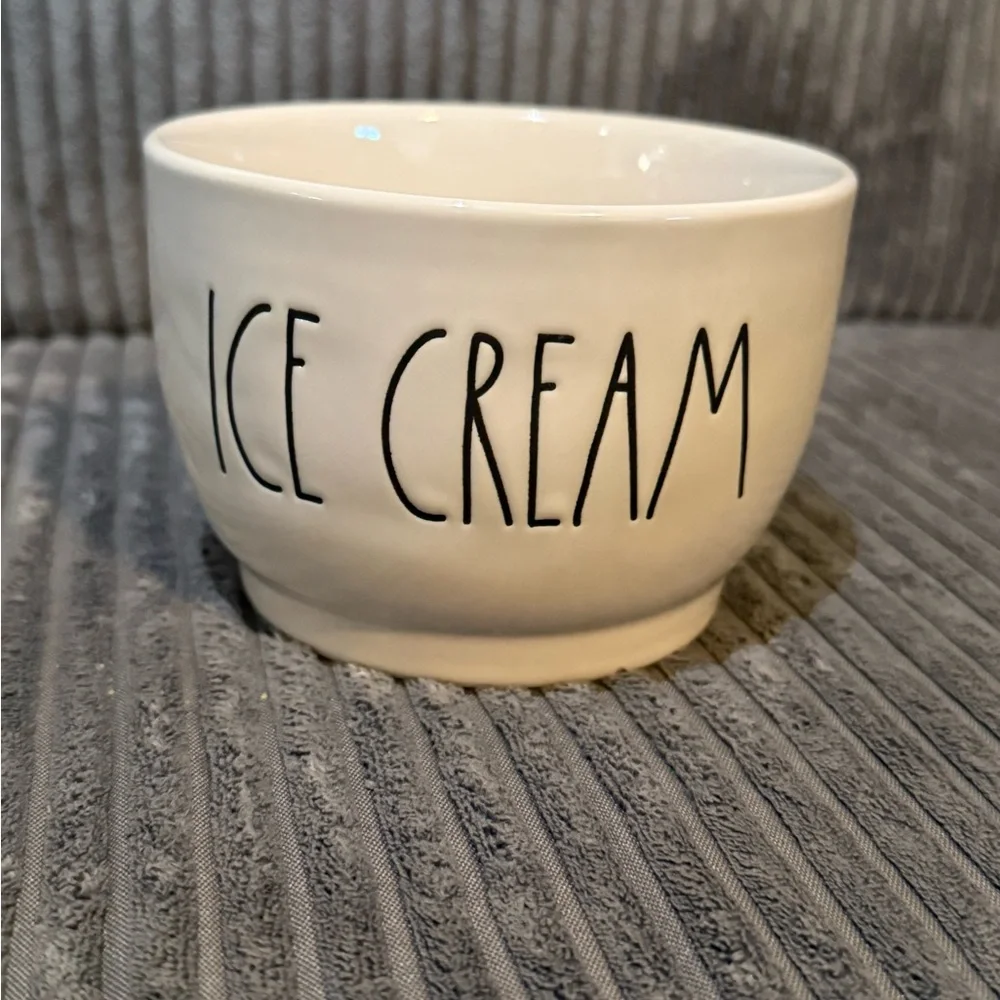 Rae Dunn White Ceramic Ice Cream Bowl- New